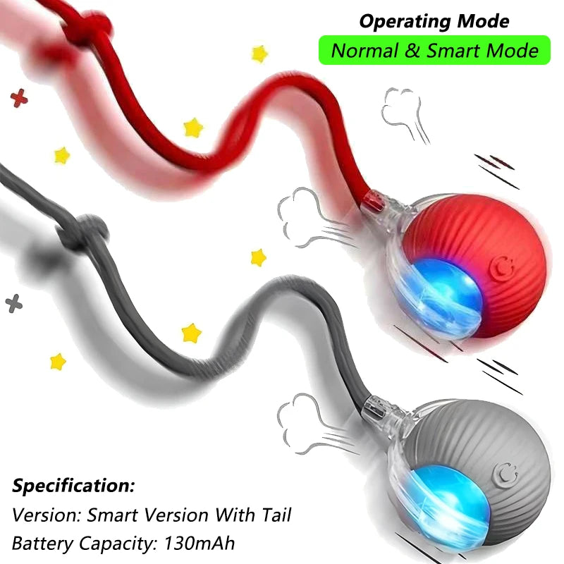 Smart Chase Ball Grey and Red tail